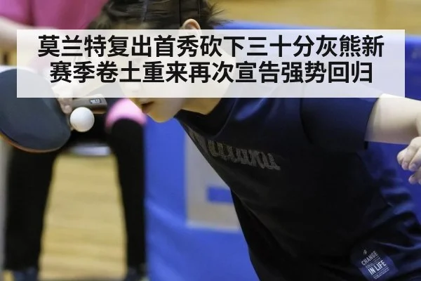 莫兰特复出首秀砍下三十分灰熊新赛季卷土重来再次宣告强势回归